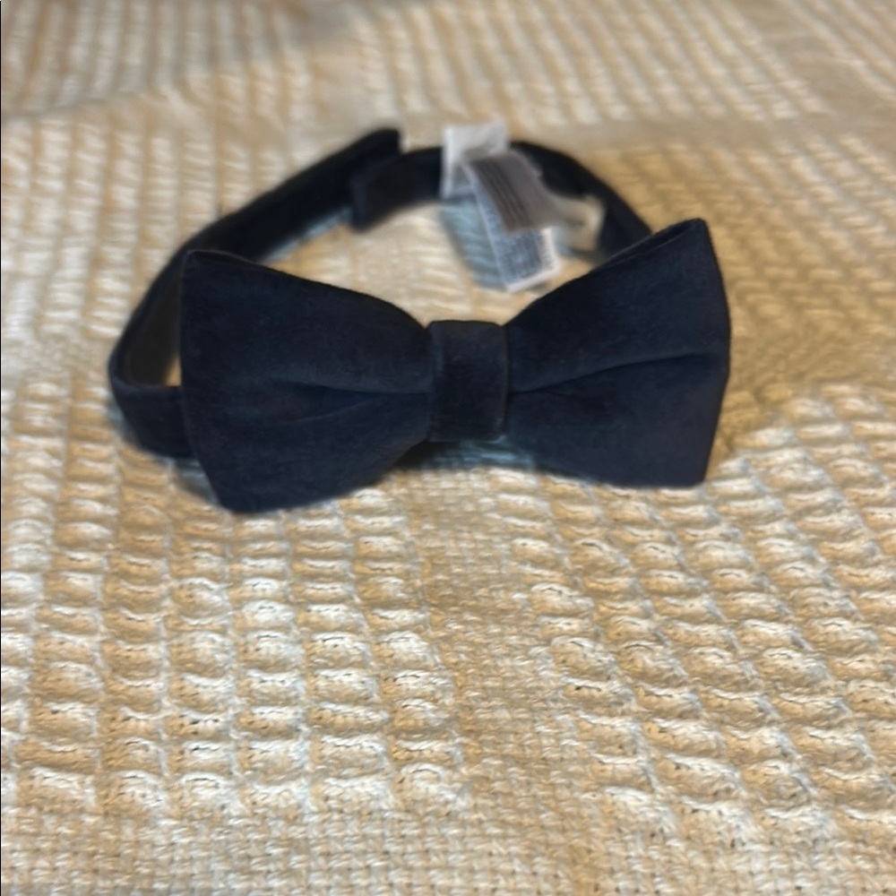 Black Men's Velvet Bow Tie